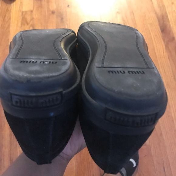 SOLD Miu Miu - Scamosciato black sneaker - Picture 5 of 8